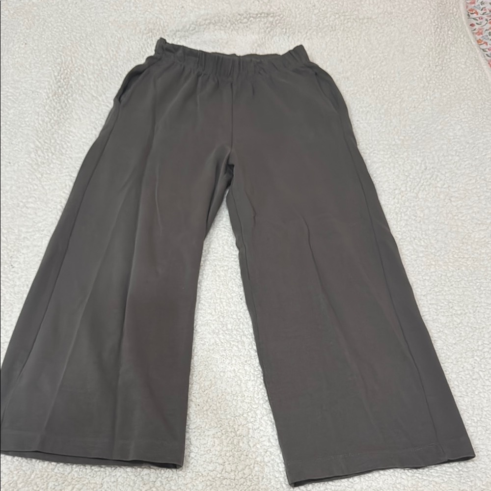 Zara Charcoal Elastic Waist Pants